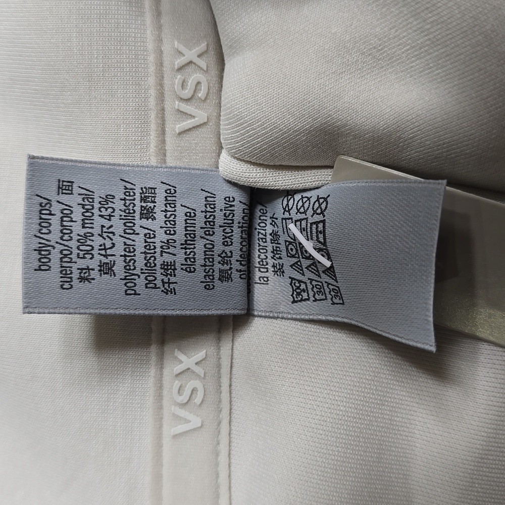 3078 NWT VSX Featherweight Knit Front- Zip Jumpsuit Sz Large Classic Plaster - Picture 8 of 10